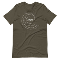 Mom in White Swirl T-Shirt