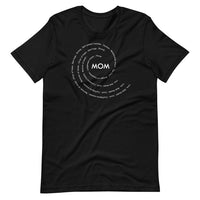 Mom in White Swirl T-Shirt