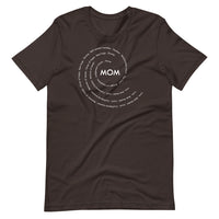 Mom in White Swirl T-Shirt