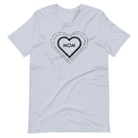 Mom in Black Heart T-Shirt