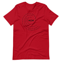 Mom in Black Swirl T-Shirt