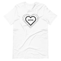 Mom in Black Heart T-Shirt