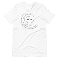 Mom in Black Swirl T-Shirt