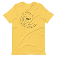 Mom in Black Swirl T-Shirt