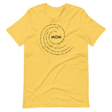 Mom in Black Swirl T-Shirt